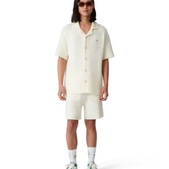 Court grøn og hvid herresneaker