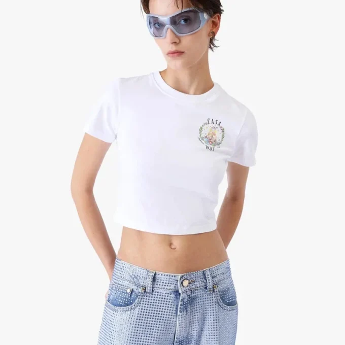 Hvid Casa Way Baby Short Sleeve T-shirt