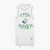 Hvid håndstrikket mini-tanktopkjole Hvid håndstrikket mini-tanktopkjole