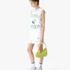 Hvid håndstrikket mini-tanktopkjole Hvid håndstrikket mini-tanktopkjole