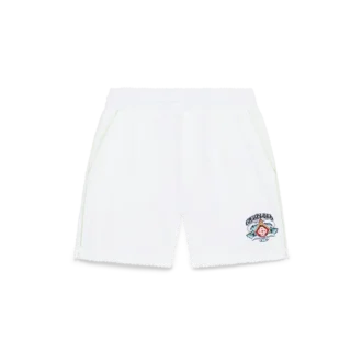Hvide frotté-Shorts