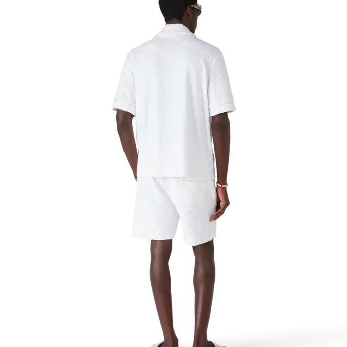 Hvide frotté-Shorts