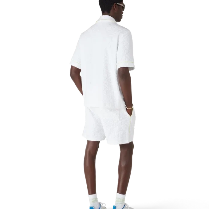 Hvide frotté-Shorts