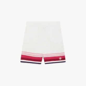 Hvide hæklede Shorts
