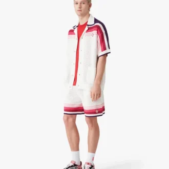 Hvide hæklede Shorts