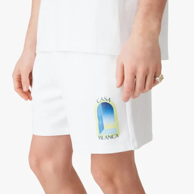 Hvide L’arche-sweatshorts Hvide L’arche-sweatshorts