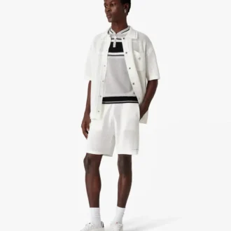 Hvide mesh-Shorts