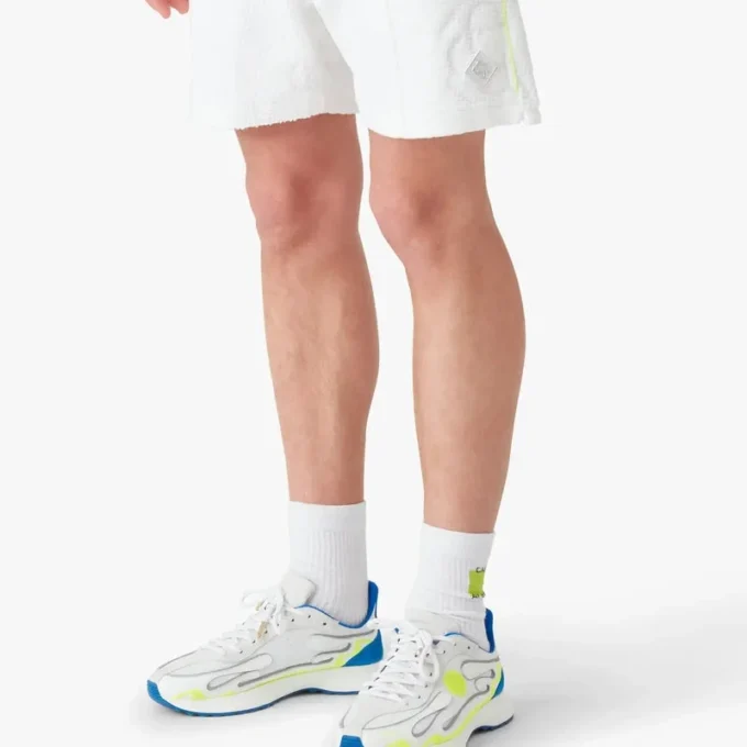 Hvide monogram-Shorts i frotté