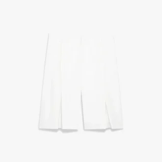 Hvide plisserede baggy shorts
