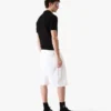 Hvide plisserede baggy shorts