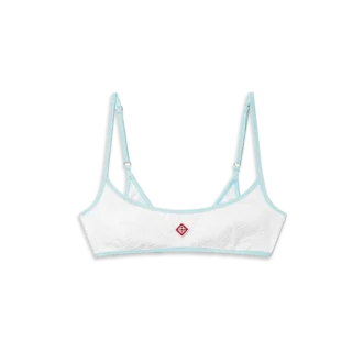 Jacquard-bikini-top med monogram