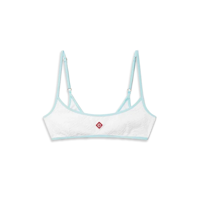 Jacquard-bikini-top med monogram Jacquard-bikini-top med monogram
