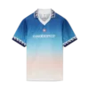 Jacquard-fodboldskjorte med farveovergang