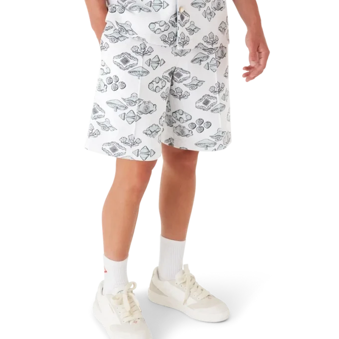 Jacquard-mønstrede træningsshorts Jacquard-mønstrede træningsshorts