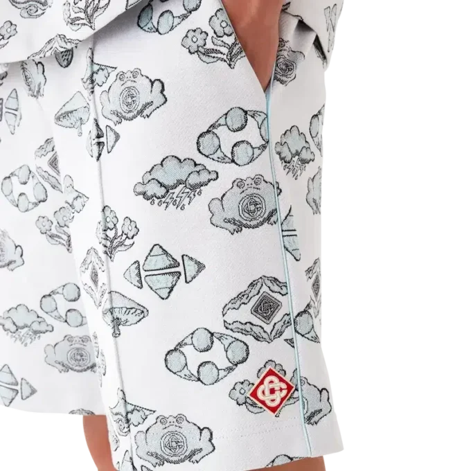 Jacquard-mønstrede træningsshorts Jacquard-mønstrede træningsshorts
