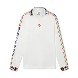 Jacquard Monogram fodboldskjorte med lange ærmer