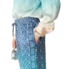 Jacquard-silkebukser med farveovergang
