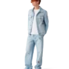 Jeans med broderet motiv
