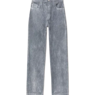 Jeans med ferskenfarvet struktur