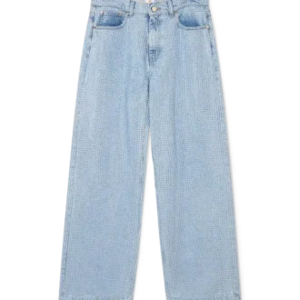 Jeans med krystalpynt