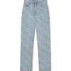 Klassiske monogram-blegede denimbukser