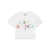 Kort T-shirt med stablet logo Kort T-shirt med stablet logo