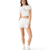 Kort T-shirt med stablet logo Kort T-shirt med stablet logo