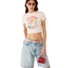 Kort T-shirt med svampeemblem Kort T-shirt med svampeemblem