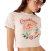 Kort T-shirt med svampeemblem Kort T-shirt med svampeemblem