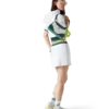 Kort tennis-hoodie i struktureret velour