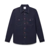 Kortærmet denimskjorte med broderet logo