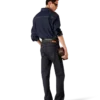 Kortærmet denimskjorte med broderet logo