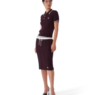 Kortærmet Poloshirt i bomuldsstrik