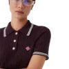 Kortærmet Poloshirt i bomuldsstrik