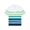 Kortærmet poloshirt med gradientstriber