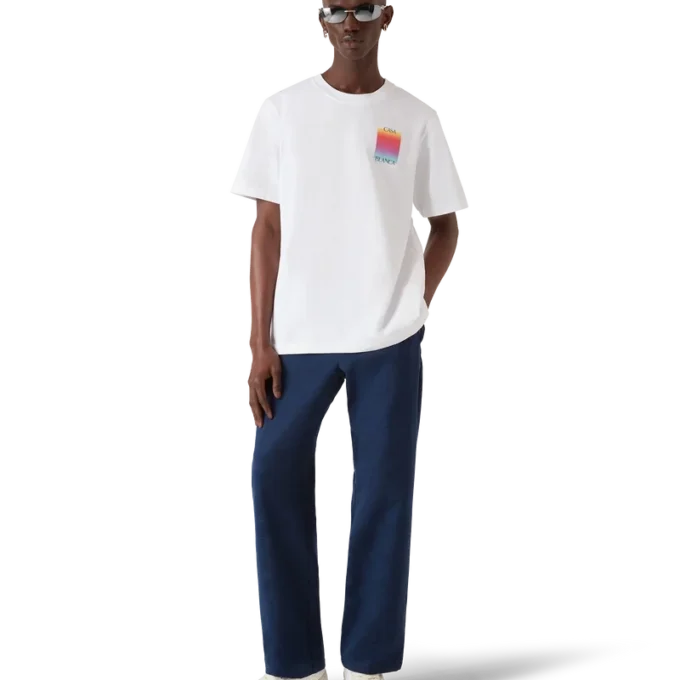 Kortærmet T-shirt med Gradient Square-logo Kortærmet T-shirt med Gradient Square-logo