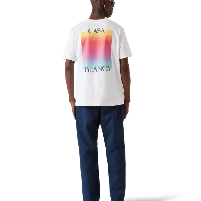 Kortærmet T-shirt med Gradient Square-logo Kortærmet T-shirt med Gradient Square-logo