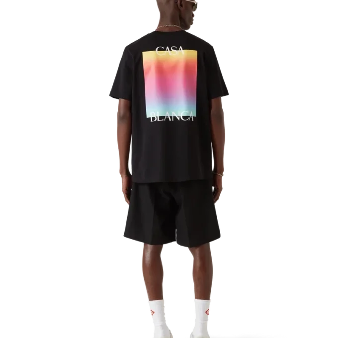 Kortærmet T-shirt med Gradient Square-logo Kortærmet T-shirt med Gradient Square-logo
