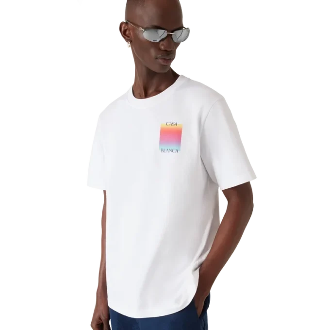 Kortærmet T-shirt med Gradient Square-logo Kortærmet T-shirt med Gradient Square-logo