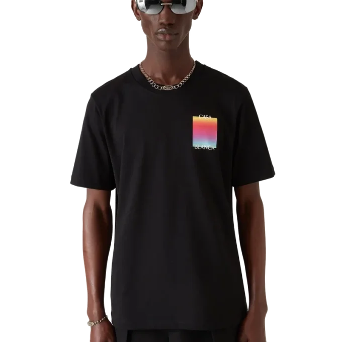Kortærmet T-shirt med Gradient Square-logo Kortærmet T-shirt med Gradient Square-logo