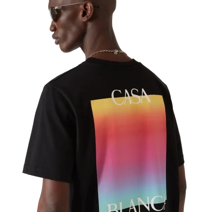 Kortærmet T-shirt med Gradient Square-logo Kortærmet T-shirt med Gradient Square-logo