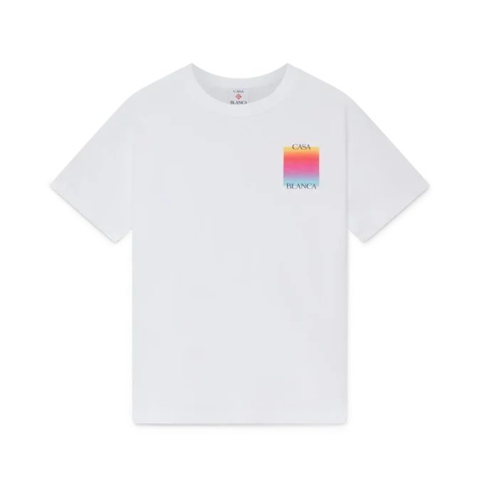 Kortærmet T-shirt med Gradient Square-logo Kortærmet T-shirt med Gradient Square-logo
