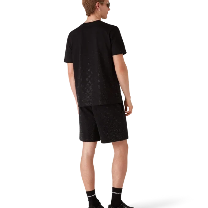 Kortærmet T-shirt med krystalmonogramlogo