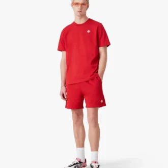 Kortærmet T-shirt med rødt diamantlogo