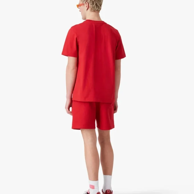 Kortærmet T-shirt med rødt diamantlogo
