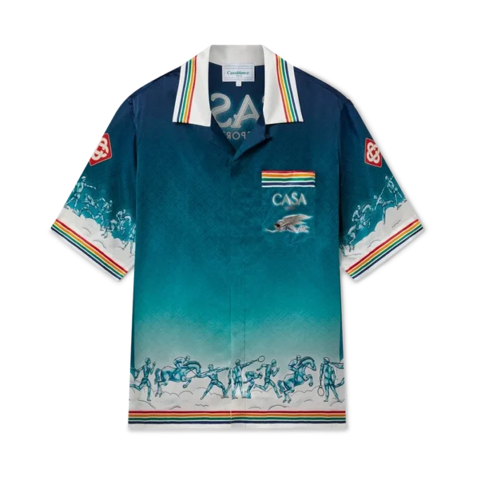 La Daesse Du Stade silke-skjorte La Daesse Du Stade silke-skjorte