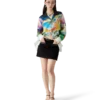 La Musique langærmet silke-skjorte