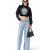 La Pramonition cropped sweatshirt med krystalpynt La Pramonition cropped sweatshirt med krystalpynt