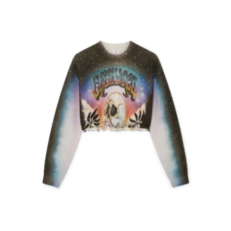 La Pramonition kort sweater i kashmirblanding