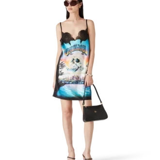 La Pramonition Lace Slip Dress